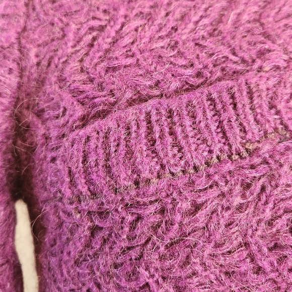 60s Purple RBK Importers CardiganSweater Coat Kimlon - Picture 12 of 14